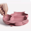 Kit 8 Pcs, Prato Formato Esquilo Com Ventosa, Babador, Conjunto Alimentação Para Bebê